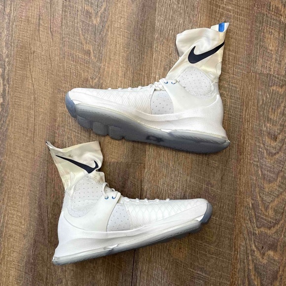 Nike KD 8 Elite High Home White Blue Durant - Picture 3 of 8